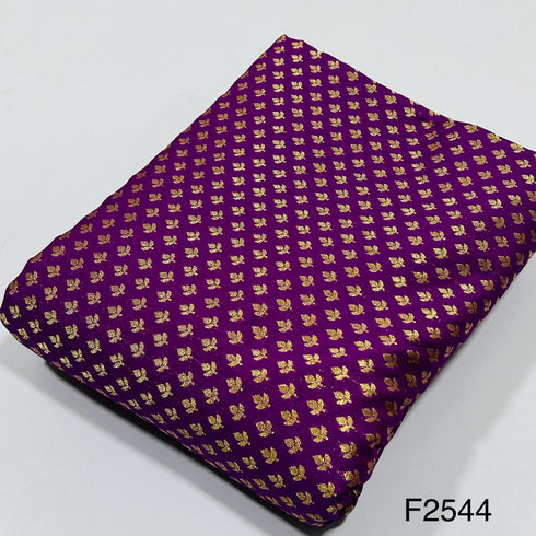 Zari silk Brocade Fabric-F2544