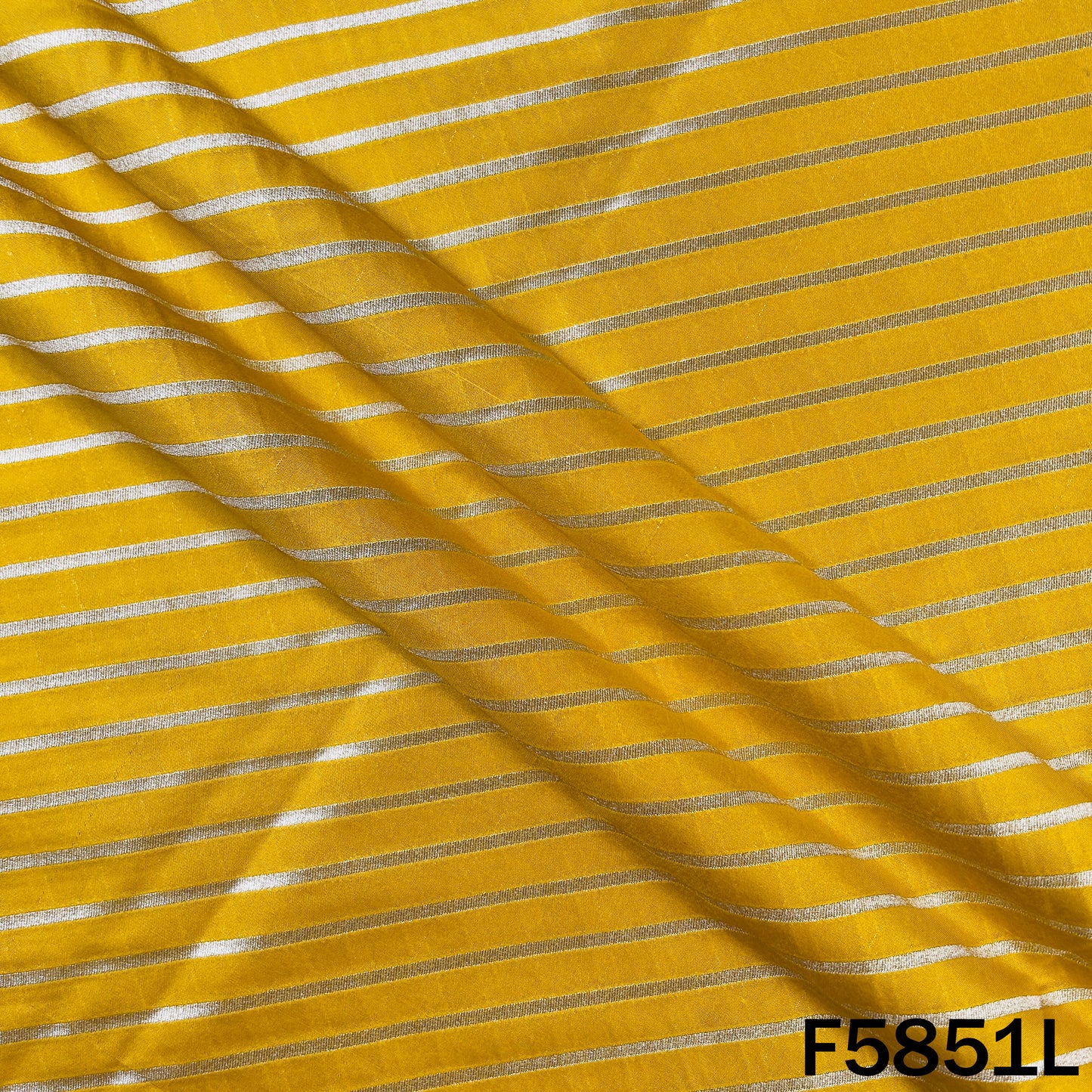 Leheriya Zari Work Brocade Silk Fabric - F5851