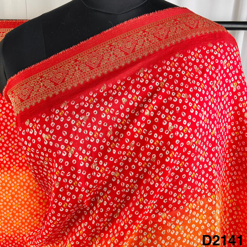 Bandhani Print Dola Silk Dupatta-D2141