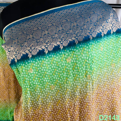 Bandhani Print Dola Silk Dupatta-D2143