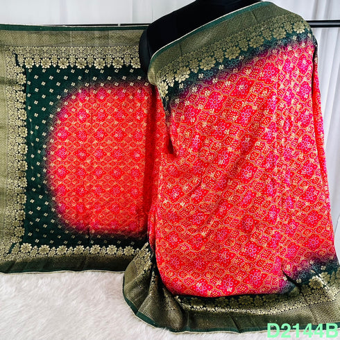 Bandhani Print Dola Silk Dupatta-D2144