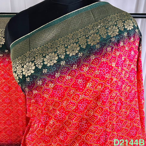 Bandhani Print Dola Silk Dupatta-D2144