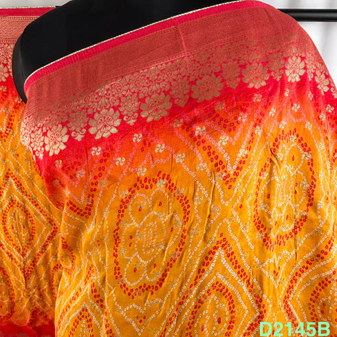 Bandhani Print Dola Silk Dupatta-D2145