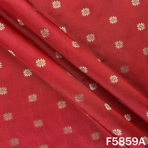 Zari Buti Work Brocade Silk Fabric - F5859