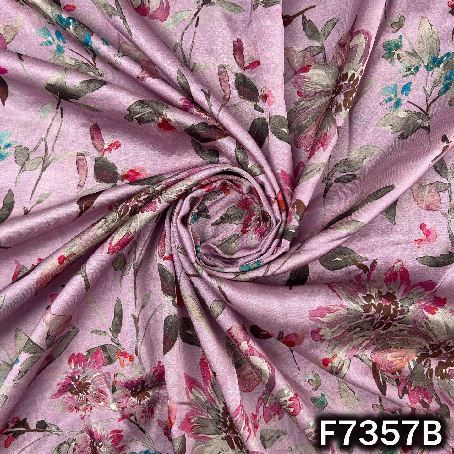 Printed Modal Satin Fabric - F7357