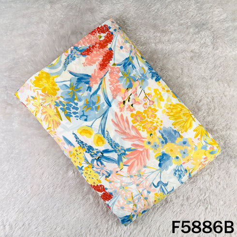 Flower Print Modal Cotton Fabric - F5886