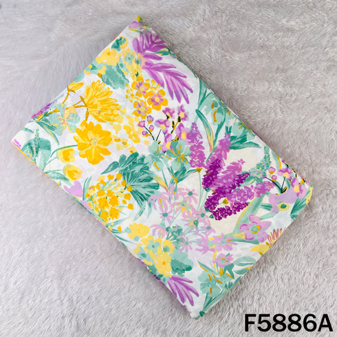 Flower Print Modal Cotton Fabric - F5886