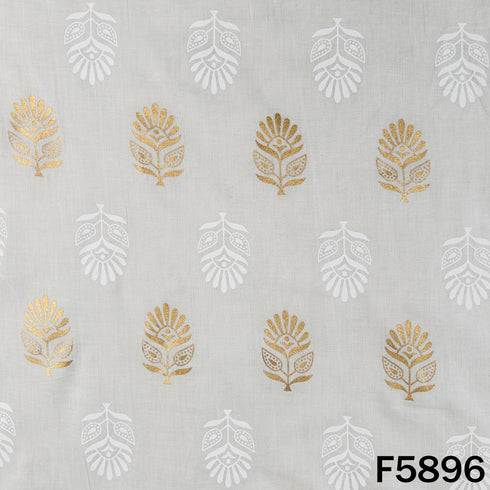 Foil Print Cotton Fabric - F5896