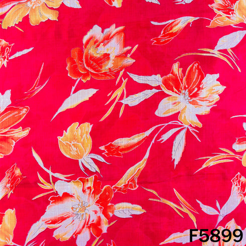 Flower Print Cotton Fabric - F5899