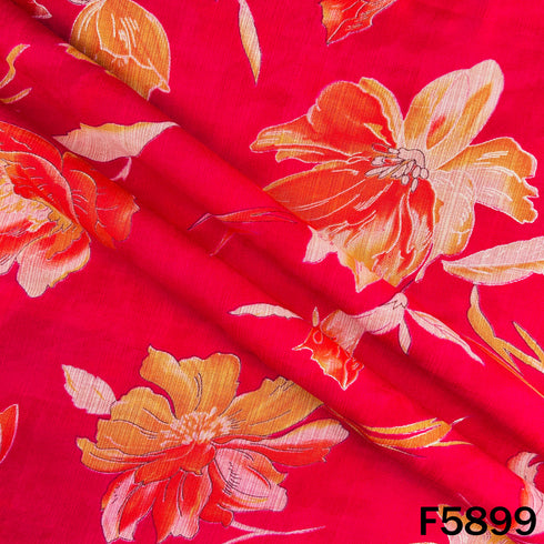 Flower Print Cotton Fabric - F5899