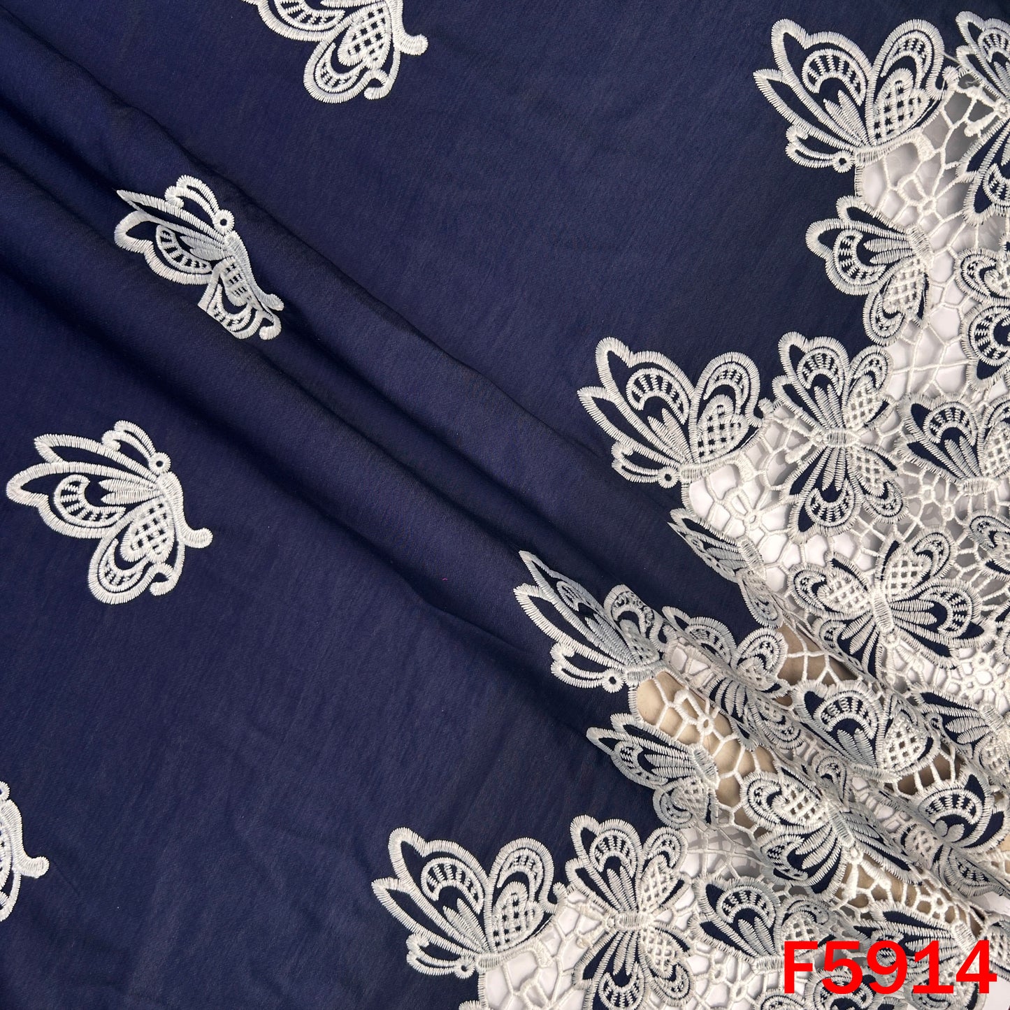 Thread Work Denim Fabric - F5914