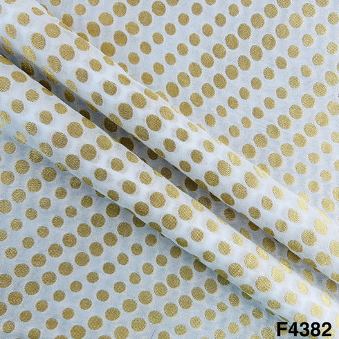 Dyeable Banarasi Georgette Fabric-F4382