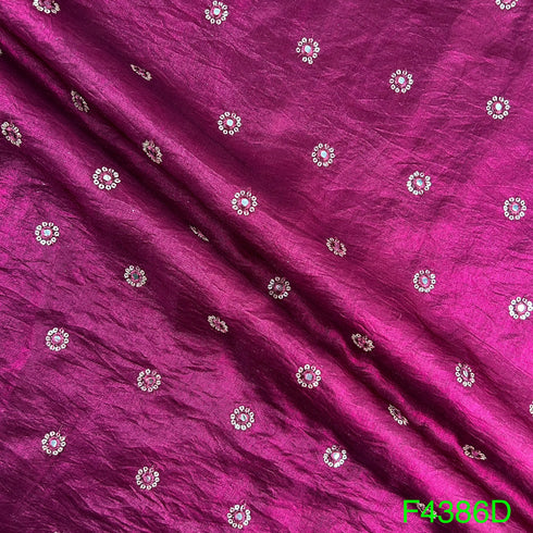 Thread Sequins Mirror Work Jimmy Choo Fabric-F4386