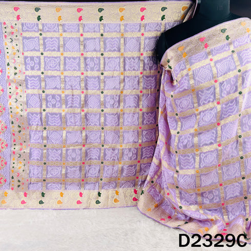 Zari Work Bandhani Print Dola Silk Dupatta - D2329