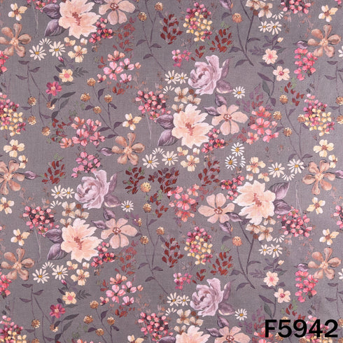 Digital Print Cambric Cotton Fabric - F5942