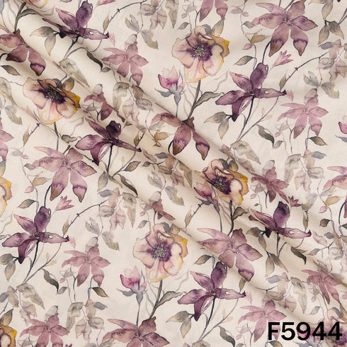 Digital Print Cambric Cotton Fabric - F5944