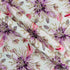 Positional Print Zari Embroidered Crepe Fabric-F4389