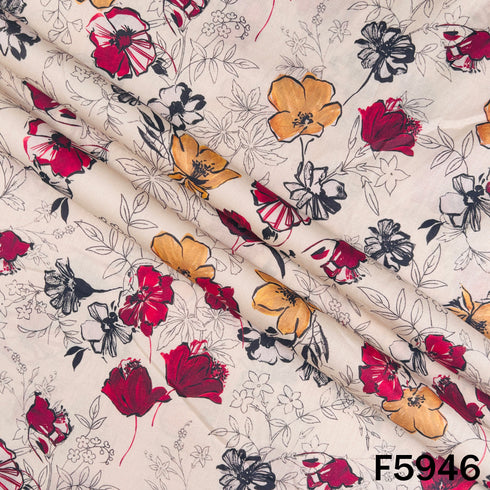 Digital Print Cambric Cotton Fabric - F5946