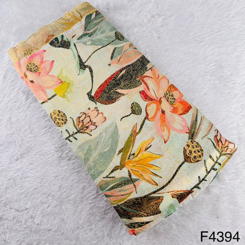 Positional Print Shimmer Tissue Fabric-F4394