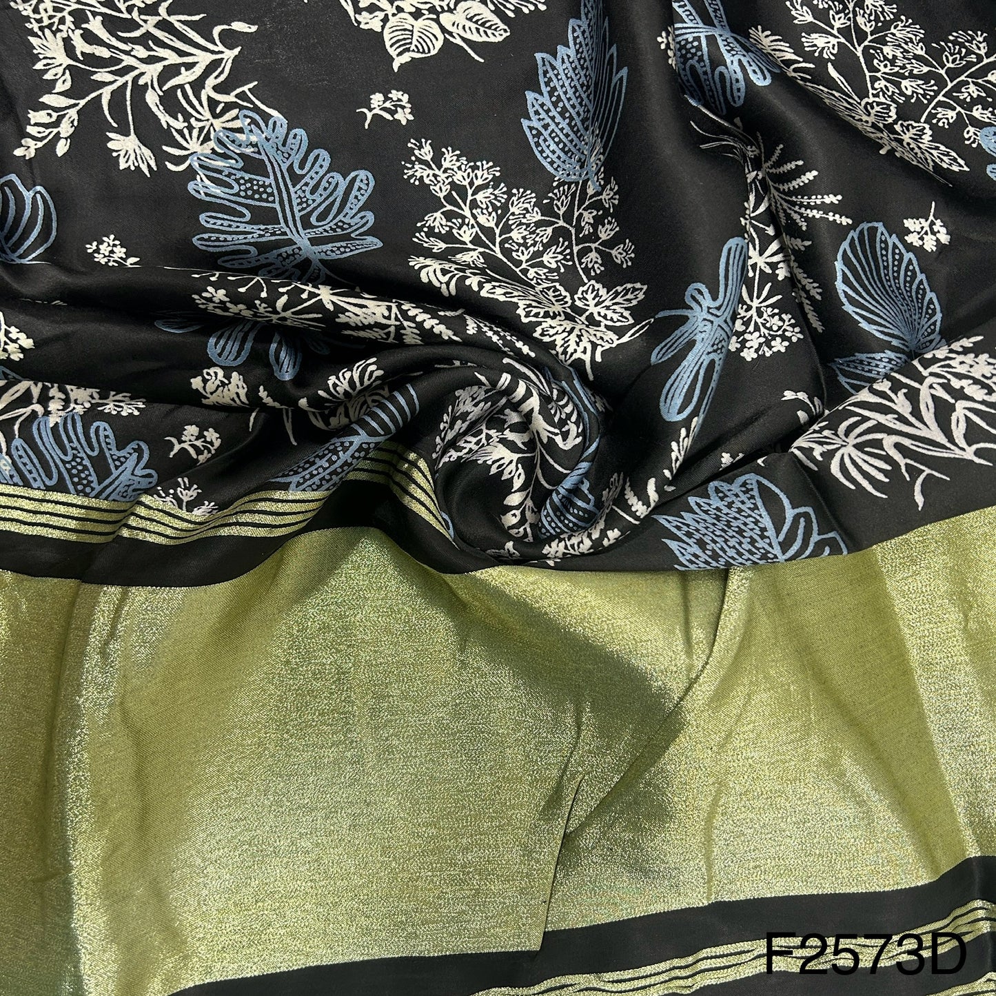 Printed Satin Silk Fabric-F2573