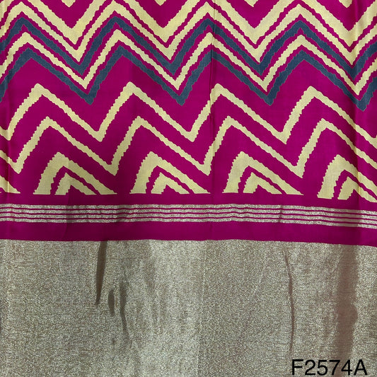 Printed Silk Satin Fabric-F2574