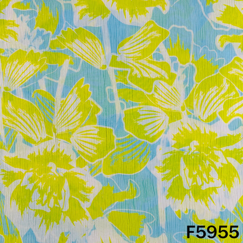 Digital Print Wrinkled Cotton Fabric - F5955