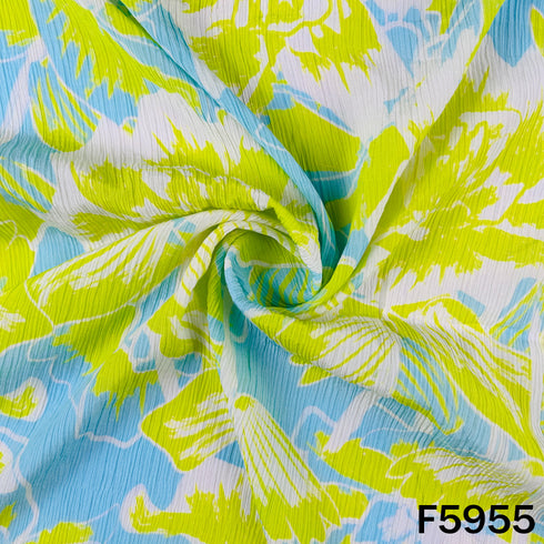 Digital Print Wrinkled Cotton Fabric - F5955