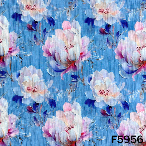 Digital Print Wrinkled Cotton Fabric - F5956