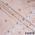 Thread Embroidered Lace Work Cambric Cotton Fabric - F5957