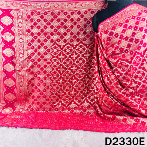 Zari Work Bandhani Print Georgette Dupatta - D2330