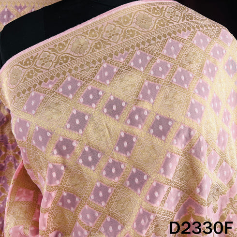 Zari Work Bandhani Print Georgette Dupatta - D2330