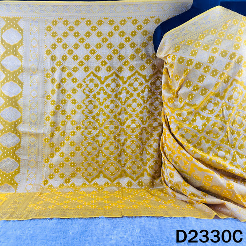 Zari Work Bandhani Print Georgette Dupatta - D2330