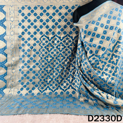 Zari Work Bandhani Print Georgette Dupatta - D2330
