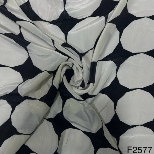 Printed Crepe Fabric-F2577