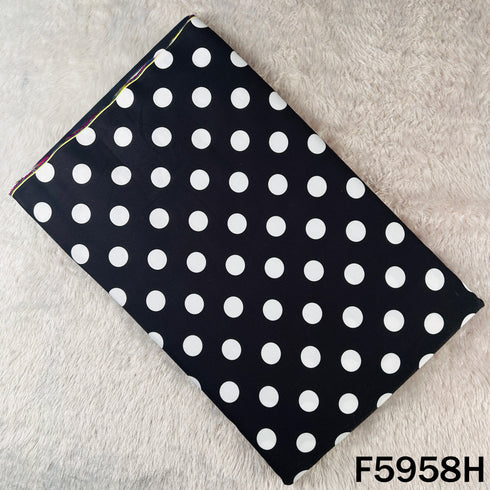Polka Dot Muslin Cotton Fabric - F5958