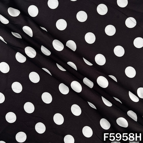 Polka Dot Muslin Cotton Fabric - F5958