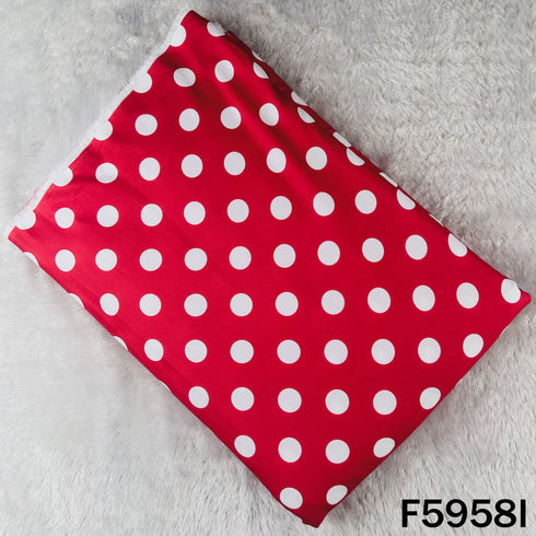 Polka Dot Muslin Cotton Fabric - F5958