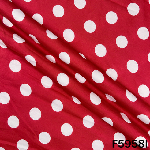 Polka Dot Muslin Cotton Fabric - F5958