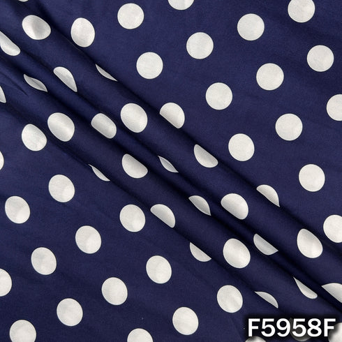 Polka Dot Muslin Cotton Fabric - F5958