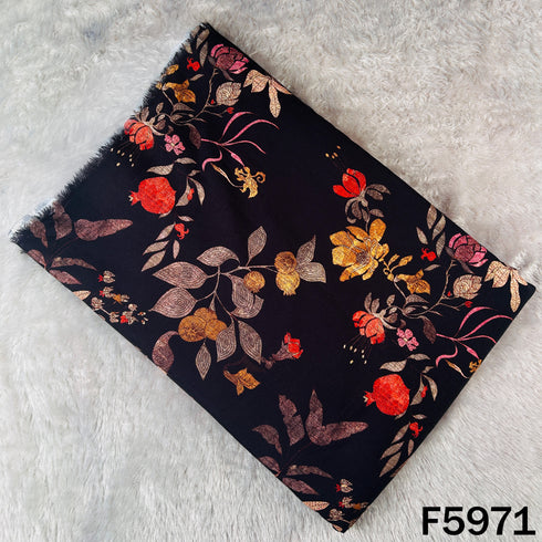 Floral Print Muslin Cotton Fabric - F5971