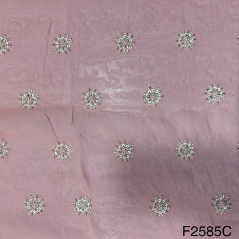 Cut Dana Work Sequins Organza Fabric-F2585