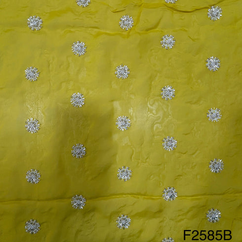 Cut Dana Work Sequins Organza Fabric-F2585