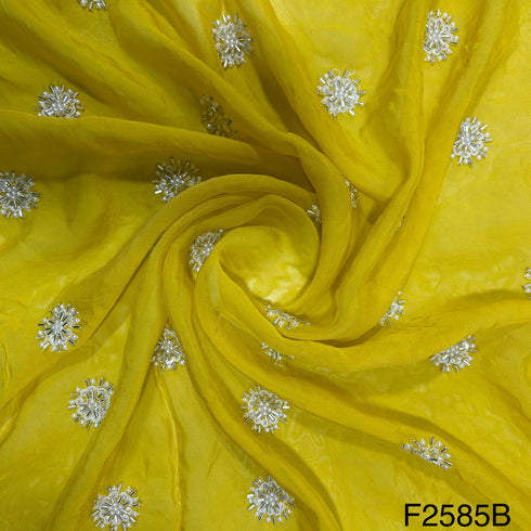 Cut Dana Work Sequins Organza Fabric-F2585