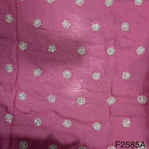 Cut Dana Work Sequins Organza Fabric-F2585