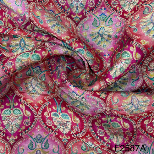 Jacquard Dola Silk Fabric-F2587