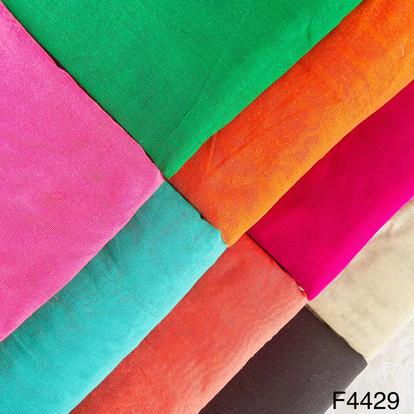 Zari Border Work Linen Kota Fabric-F4429