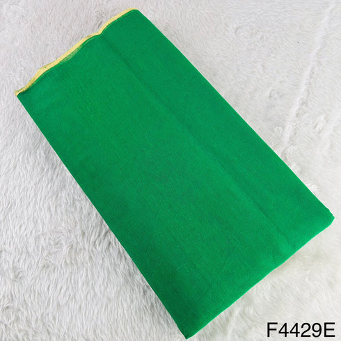 Zari Border Work Linen Kota Fabric-F4429