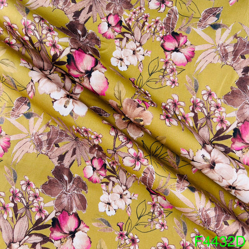 Printed Glaze Cotton Fabric-F4432