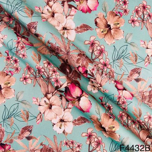 Printed Glaze Cotton Fabric-F4432