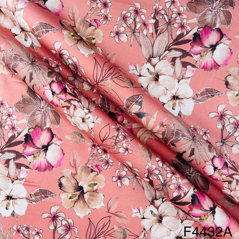 Printed Glaze Cotton Fabric-F4432